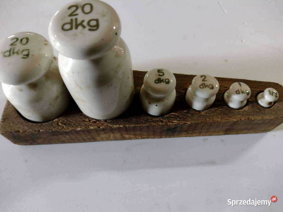 Odważniki ceramiczne do wagi sklepowej
