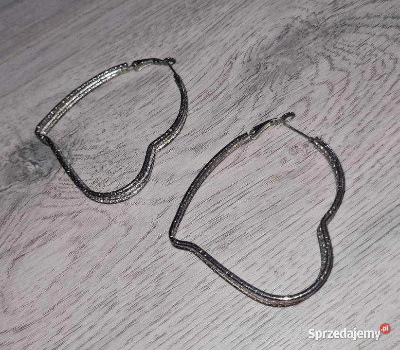 Kolczyki serca łódzkie Łódź sprzedam