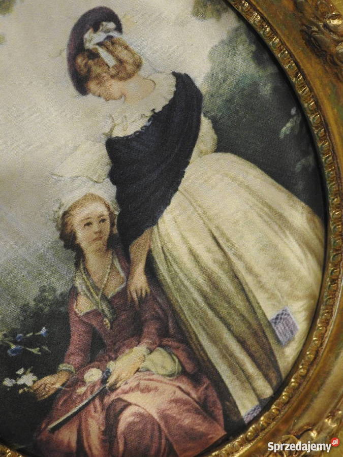 Piękny obrazek malowany na jedwabiu wielokolorowy sprzedam