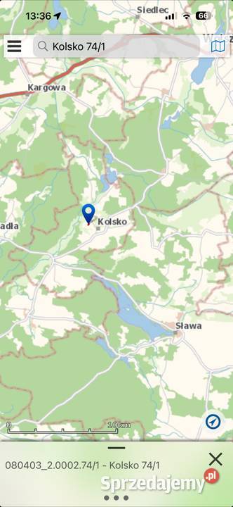 Działka drodze asfaltowej lubuskie Kolsko sprzedam