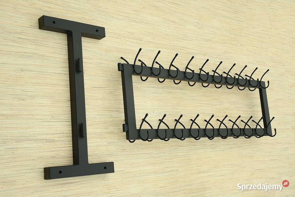 WIESZAK SKŁADANY NA ZAWIASACH DO SZATNI METALOWY 30cm
