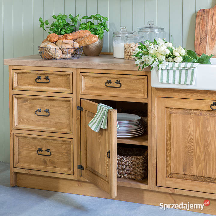 Drewniany zestaw mebli kuchenny do PRODUCENTA 74cm Maków Podhalański
