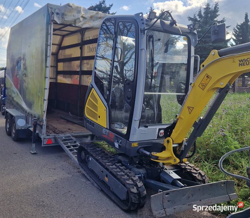 przyczepa pod koparkę, ładowarkę