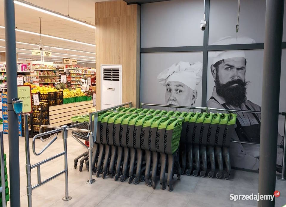 Wózek sklepowy plastikowy zakupowy 100 litrów