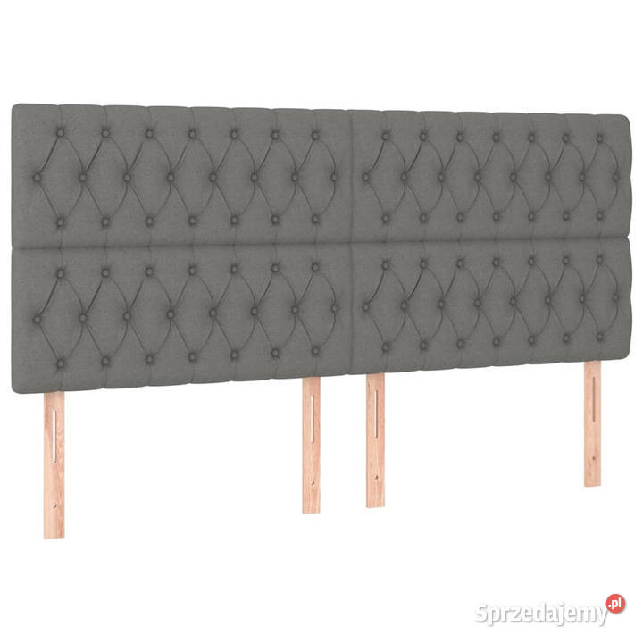 Zagłówek do łóżka z LED ciemnoszary 200x7x118128 Warszawa