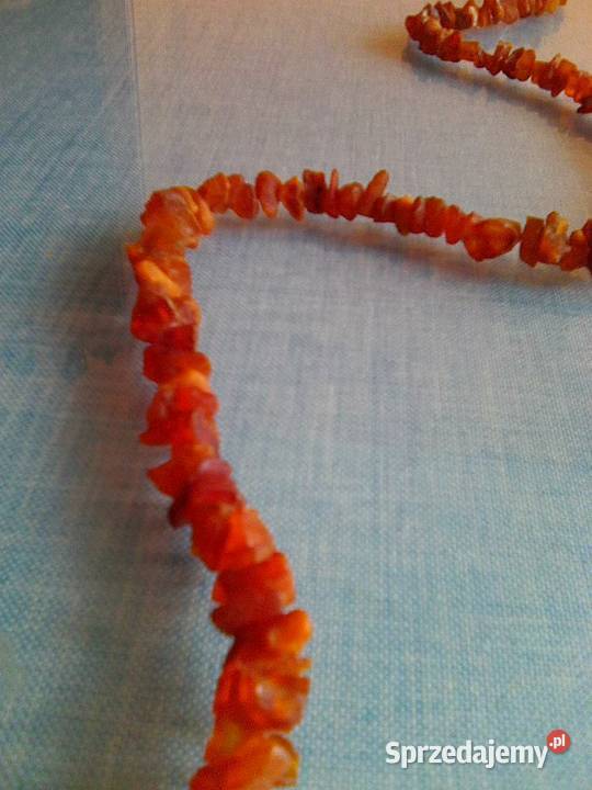 Bursztynowy Naszyjnik Bryłki Ozdoby Warszawa