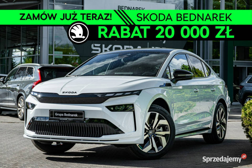 koda Enyaq Coupe Sportline 85 82 kWh 285 światła do jazdy dziennej sprzedam