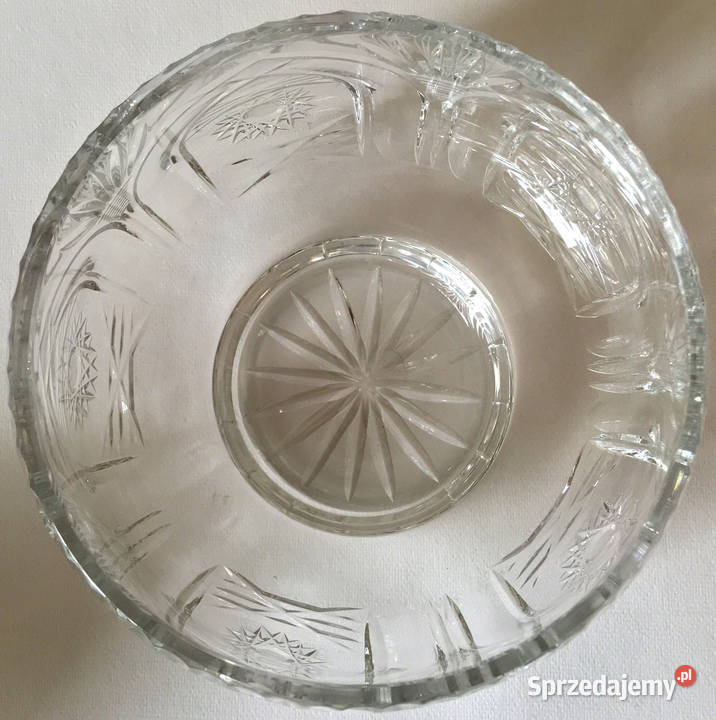Kryształowa misa pięknie szlifowana Ceramika i szkło Łódź