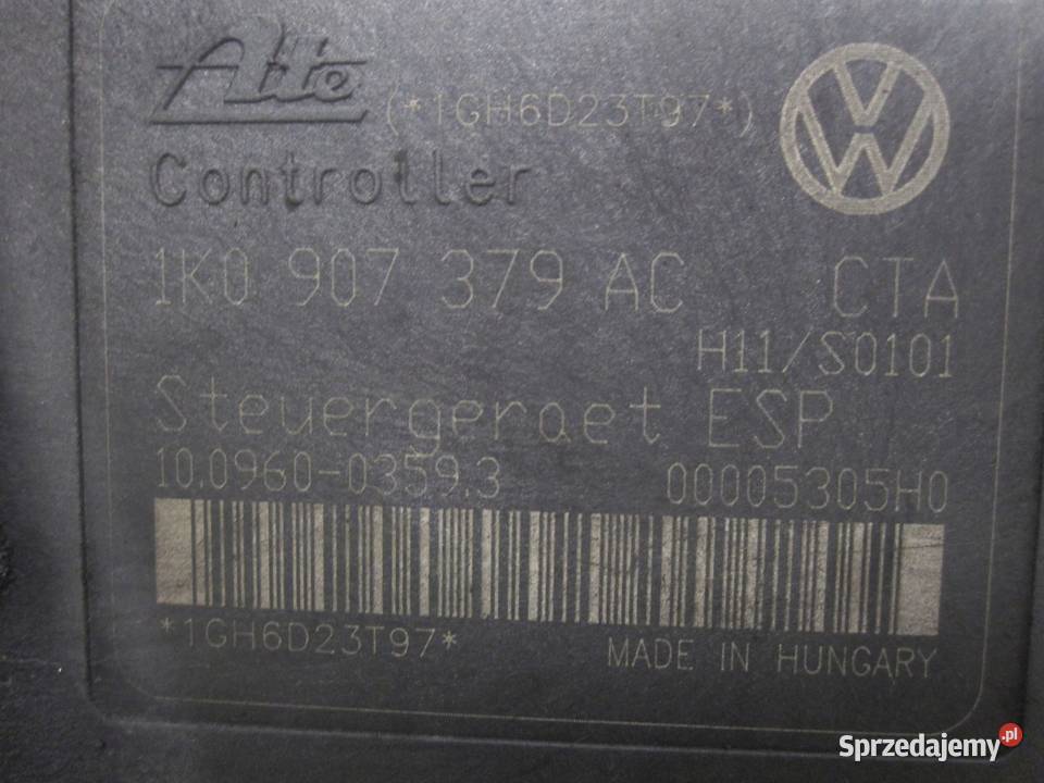 AUDI A3 SPORTBACK 8PA 07r pompa ABS 1K0614517AE osobowe świętokrzyskie Kielce