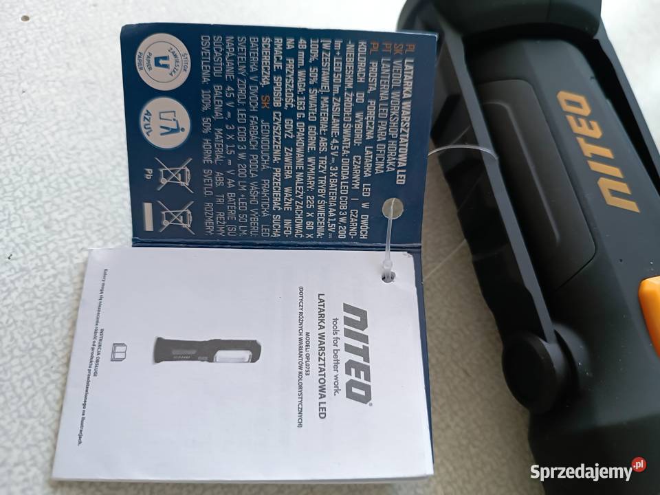 Latarka warsztatowa LED firmy LETHE WORKS Kędzierzyn-Koźle