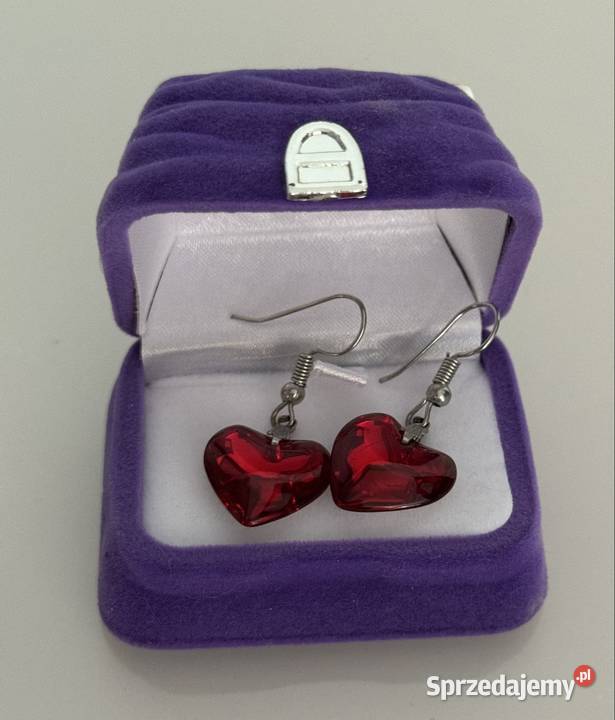 Kolczyki w kształcie serduszek Kolczyki Biżuteria Pruszków