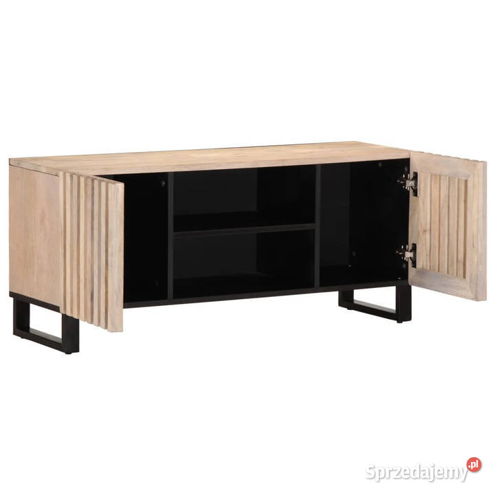 Szafka pod telewizor biała 105x34x46 lite drewno Warszawa
