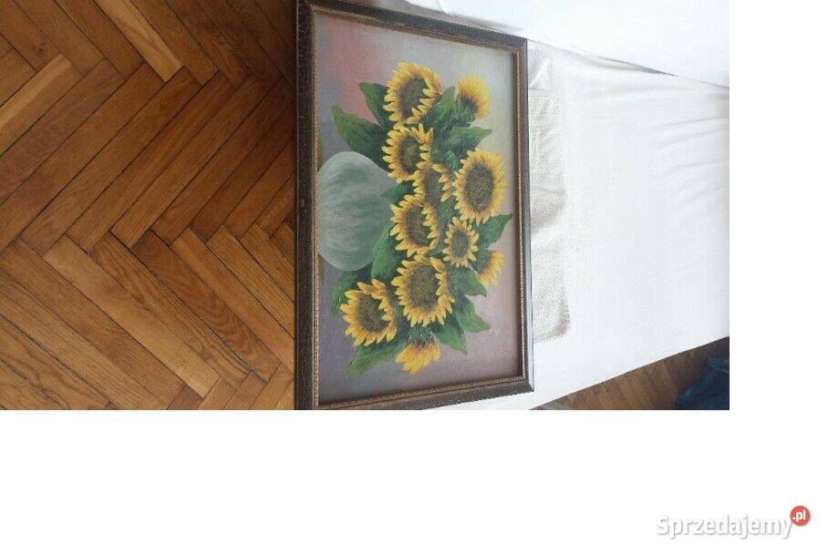 OBRAZ widok Słoneczniki 64 x 46 DEKORACJA na małopolskie Kraków