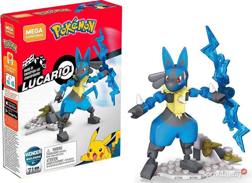Figurka Pokemon Lucario Klocki Konstrukcyjne małopolskie Mogilany