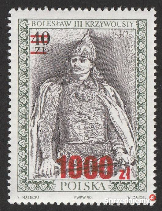 POLSKA POCZET BOLESŁAW III KRZYWOUSTY 1990 Filatelistyka Antyki, Sztuka, Kolekcje Łódź