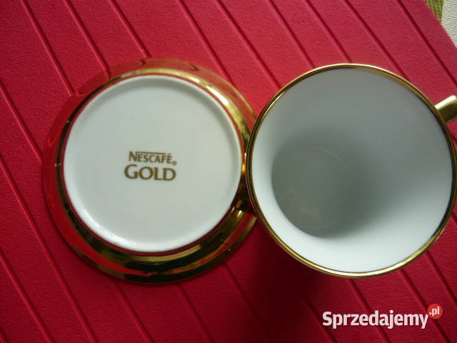 Filizanka NESCKAFE GOLD z spodkiem Filiżanki i spodki Myszków sprzedam