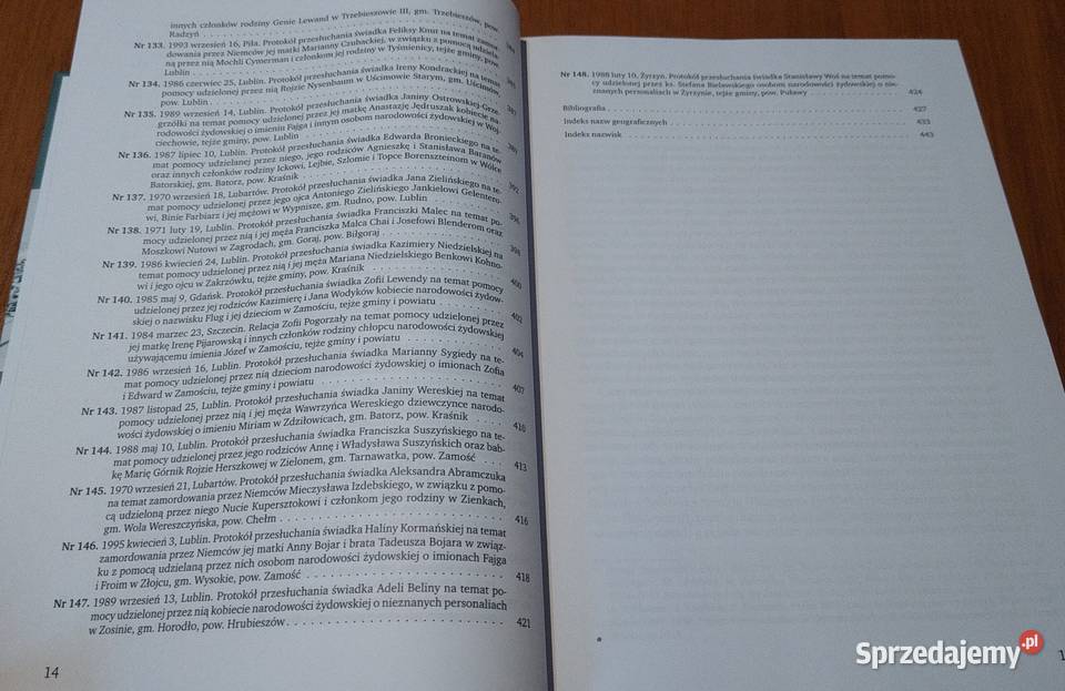 Relacje o pomocy udzielanej Żydom Polaków T 3 pomorskie Gdańsk sprzedam