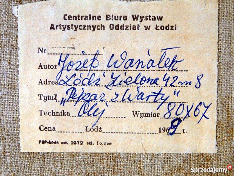 Pejzaż a Warty Józef Wasiołek z 1968 r Łódź