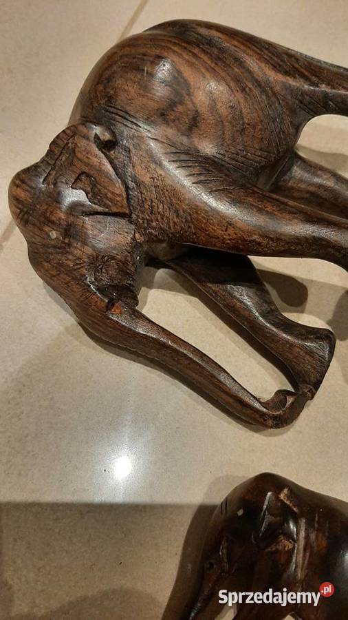 Drewniana Figurka Słoń 2 Stara lubuskie Nowa Sól sprzedam