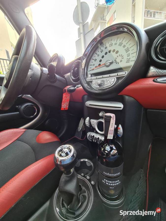 MINI Cooper S hatchback 2008 czerwono czarny mazowieckie Warszawa