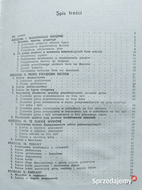 Kulisy kroju i szycia Zofia Hanus Rok wydania 1976 Gdynia