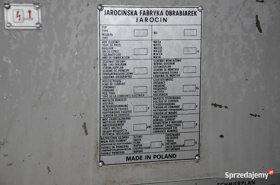 frezarka FWF32J Lipnica Wielka