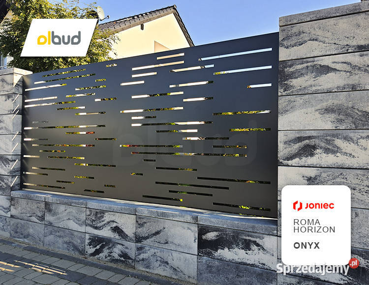 Bloczek ogrodzeniowy gładki ROMA HORIZON Onyx pomorskie Sopot