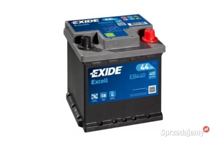 Akumulator Exide Excell 44Ah 400A kostka prawy Wałbrzych