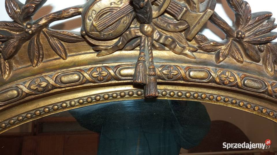 Lustro owalne rama drewniana Meble Warszawa sprzedam