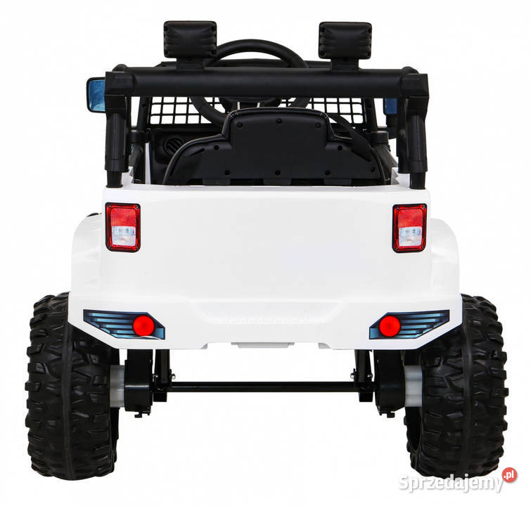 Autko Jeep Dark Night na akumulator dzieci Biały 17kg Łopuszno