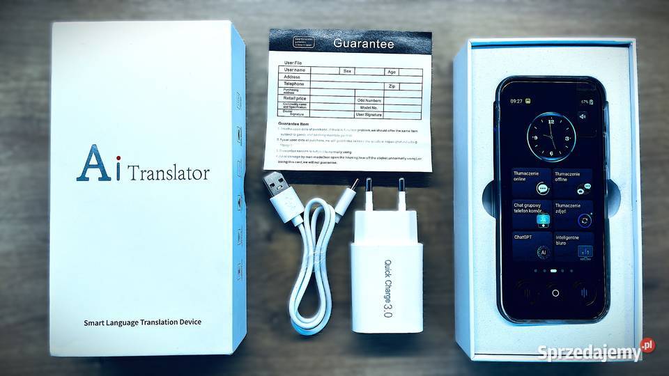 Nowy Translator Elektroniczny AI F19 Tłumacz Szydłowiec