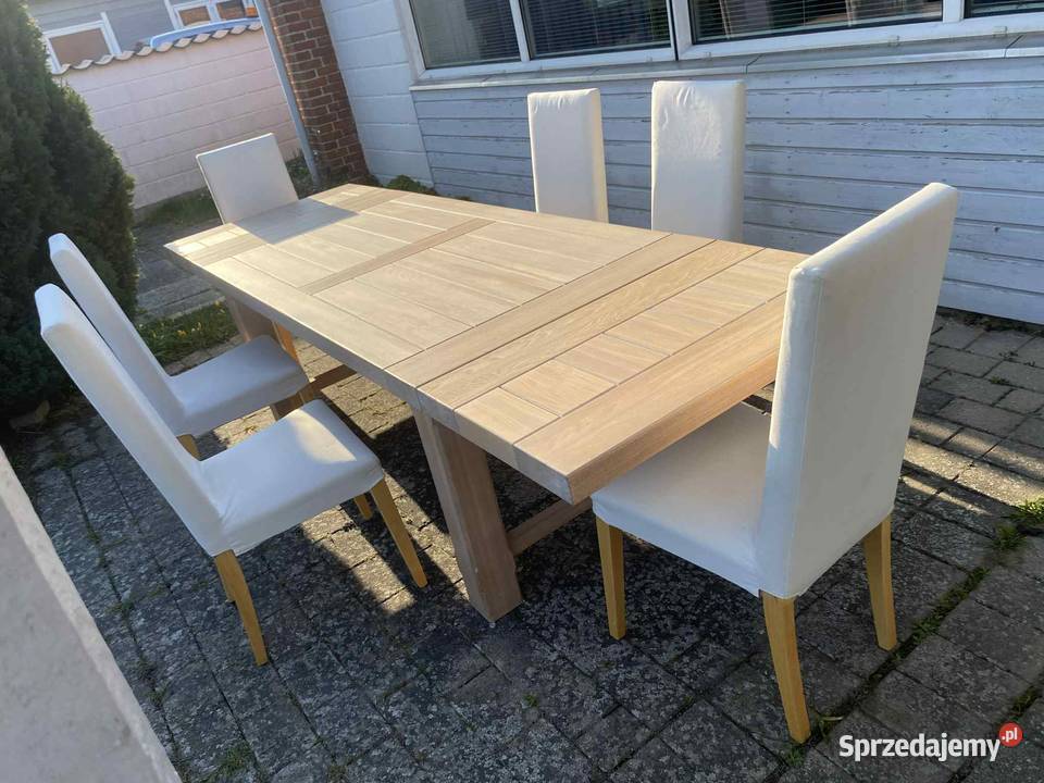 Stół dębowy masywny dokładki transport Garwolin