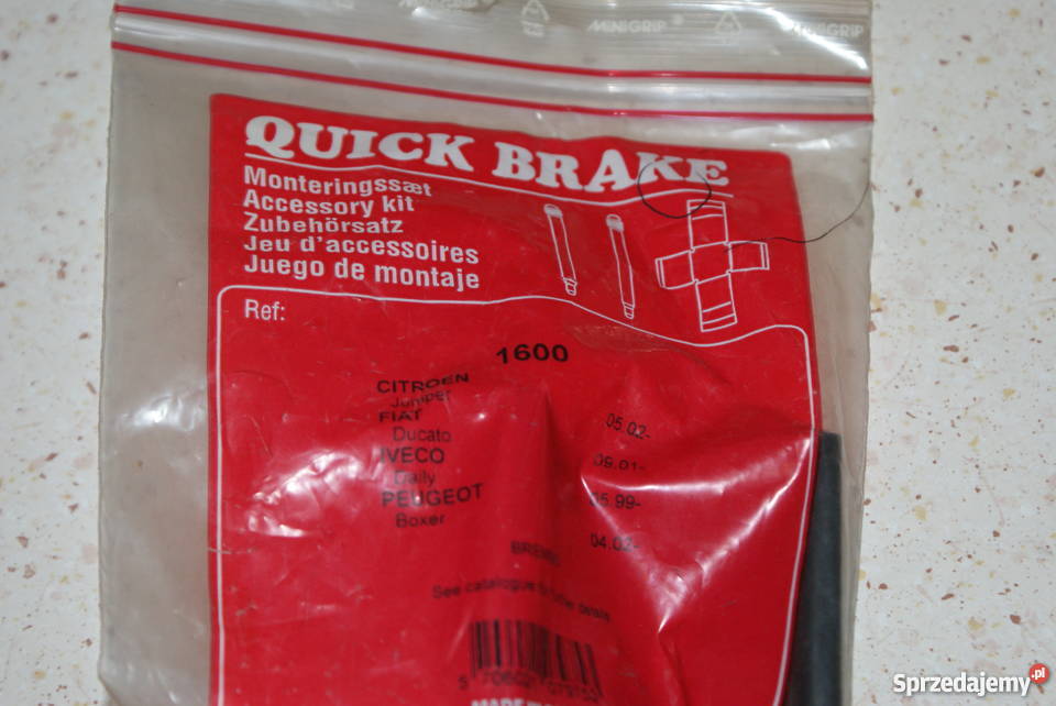 Zestaw montażowy klocka hamulcowego tył CITROEN mazowieckie Białobrzegi