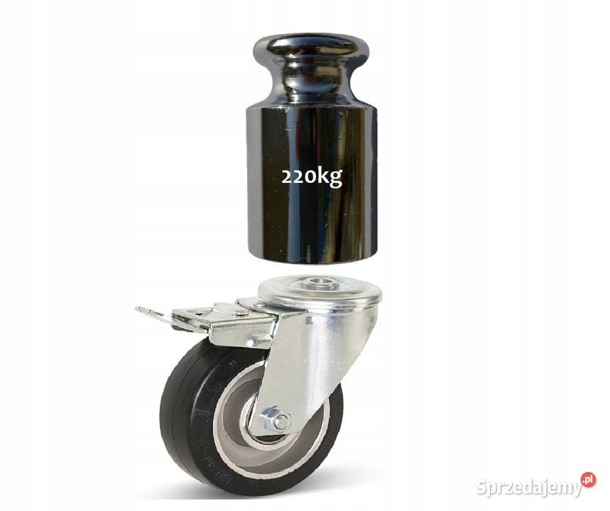 Koło Obrotowe z Gumy z Hamulcem 125mm 220 Kółka Kozienice