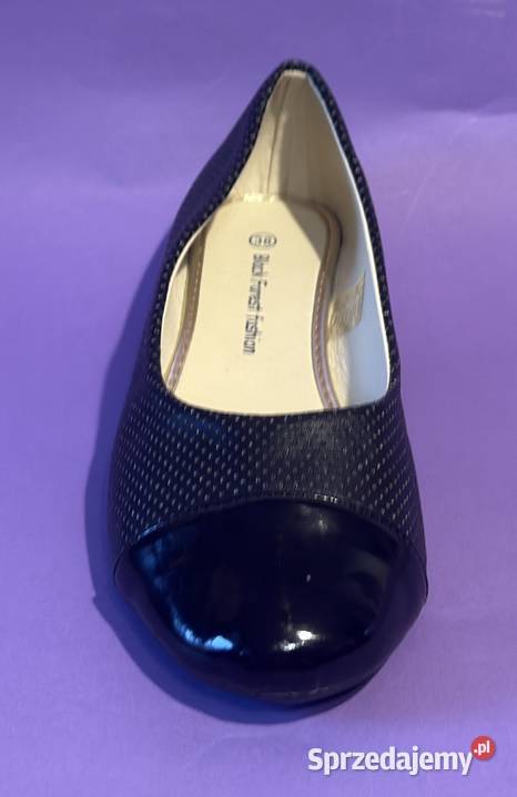 Czarne baleriny połysk rozmiar 39 BAL9 Balerinki mazowieckie