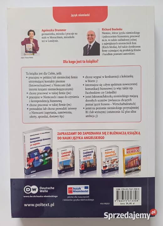 Ogarnij niemiecki Nowoczesna korespondencja Książki do nauki języka obcego sprzedam