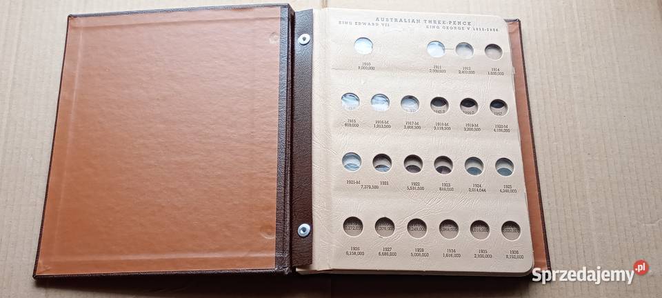 Stare monety Pusty Klaser Three i Six Pence 1910 podkarpackie Lesko