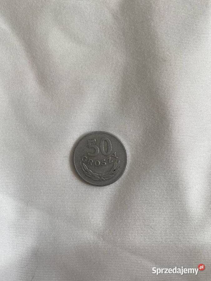 Moneta 50 groszy z 1970 roku lubelskie
