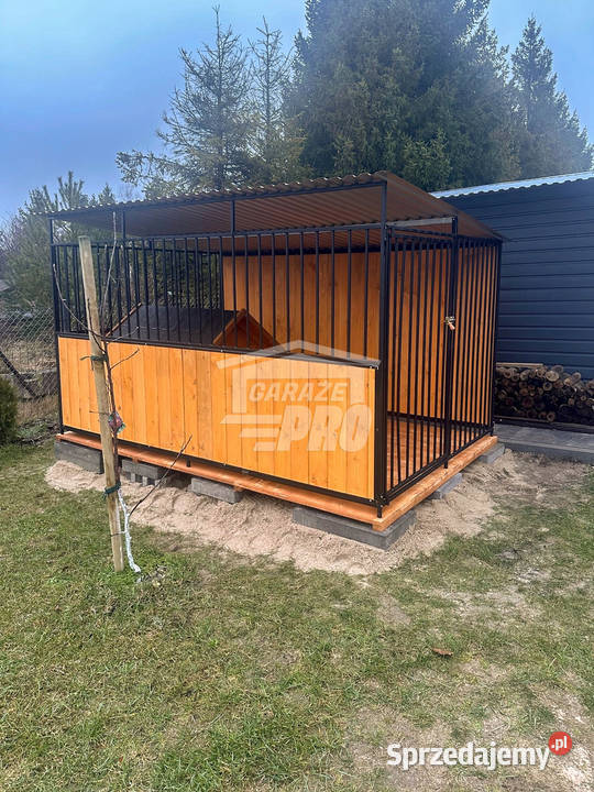 Kojec psów 2x3m Drewniana podłoga ściana Dla psów