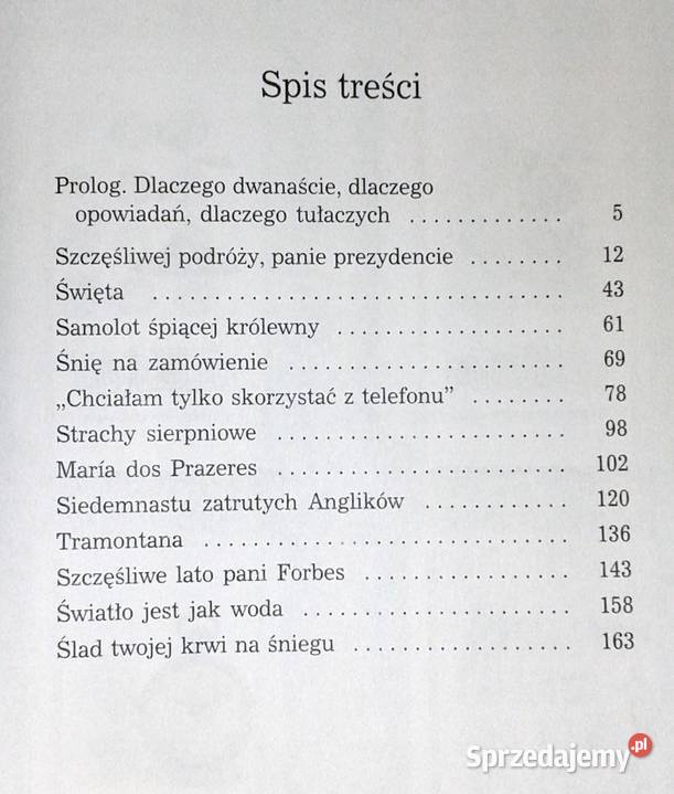 Dwanaście opowiadań tułaczych Gabriel Garca twarda Chełm