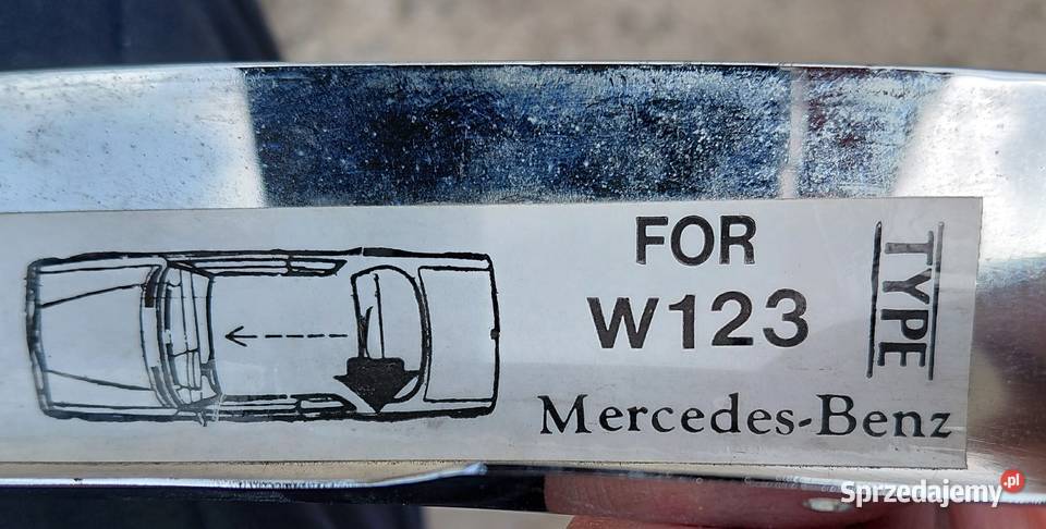 Chromowane nakładki na błotnik MercedesBenz W123 pomorskie Gdańsk