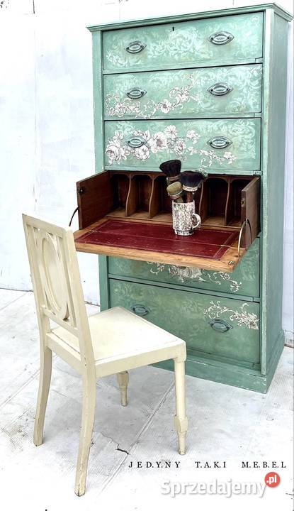 Komoda szafa sekretarzyk vintage shabby chic Przeworsk