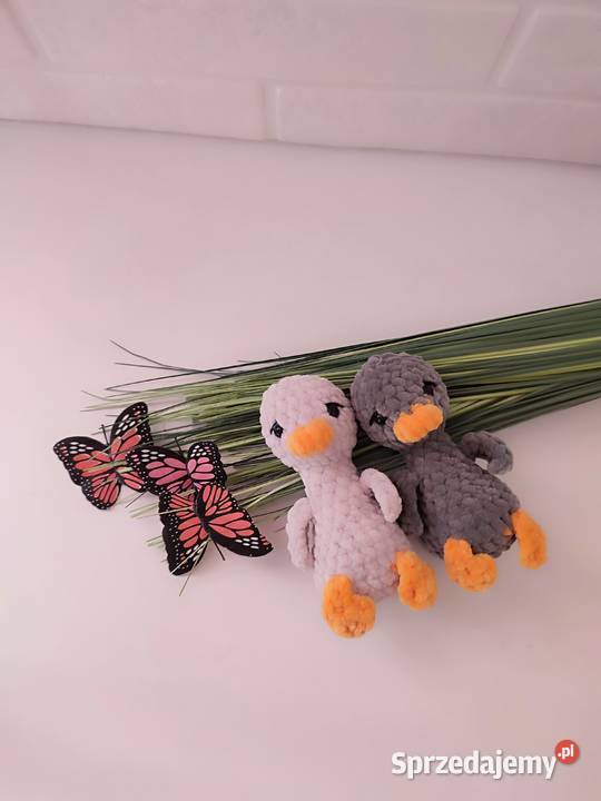 Gęś brelok na szydełku gęś zabawka maskotka Maskotki