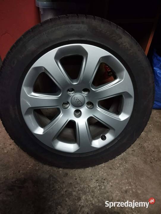 Felgi Audi OE z oponami zimowymi Pirelli Małkinia Górna sprzedam