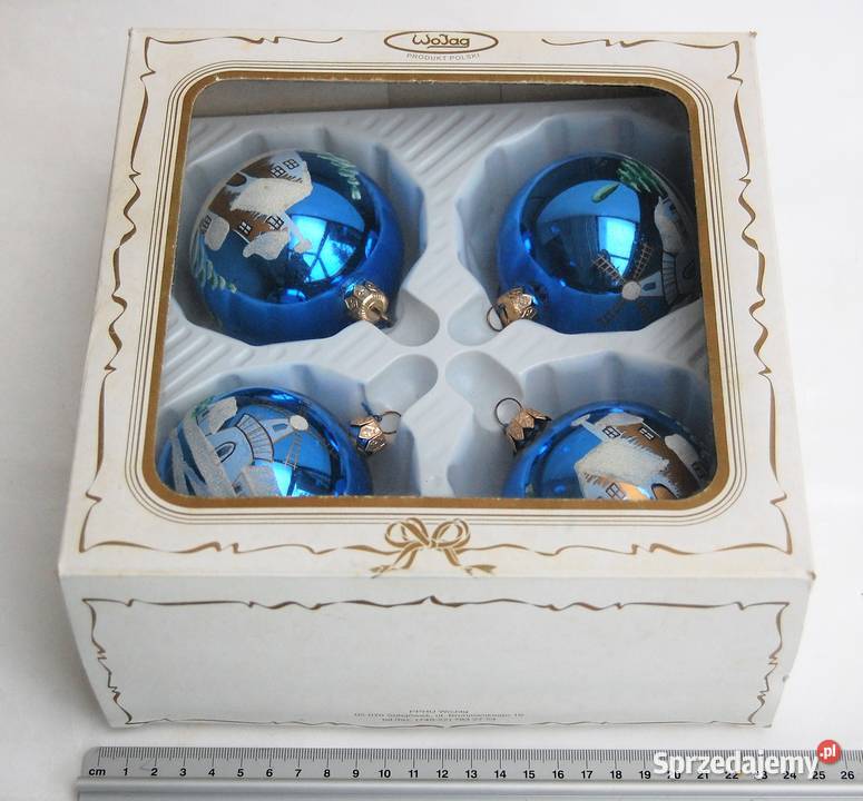 Bombki szklane choinkowe ręcznie malowane Wojag Lublin sprzedam