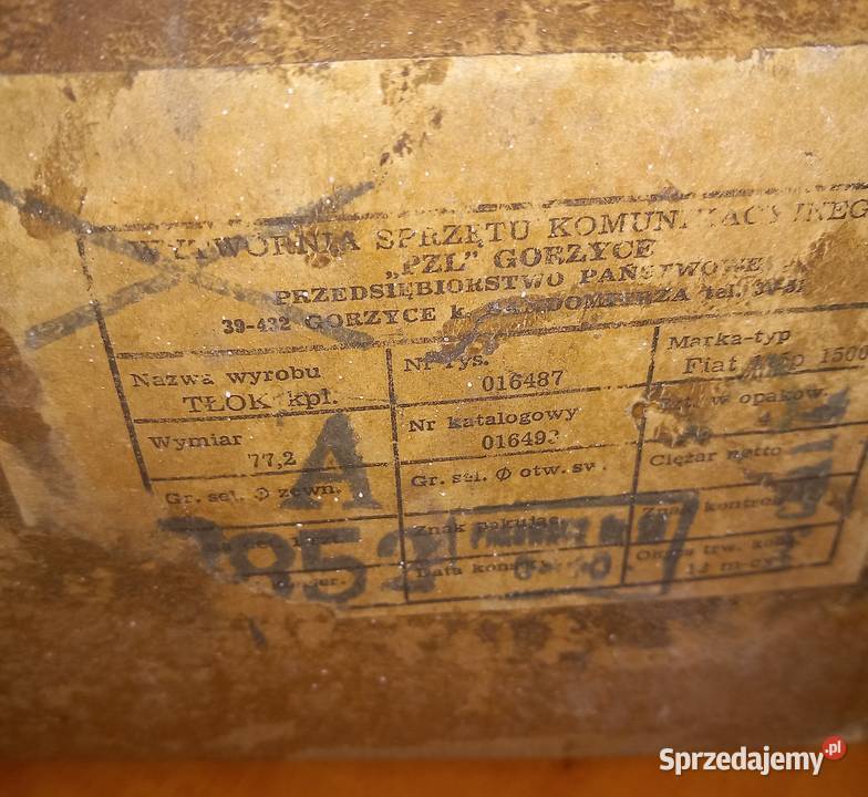 Fiat 125p 1500 tłoki 4 sztuki nowe Szczecin