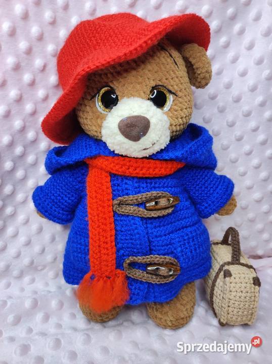 Maskotka miś Paddington na szydełku Szczecin sprzedam