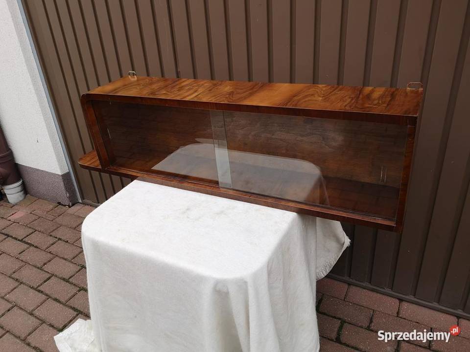 Półka Szafka Wisząca Witryna ARTDECO Orzech Swarzędz