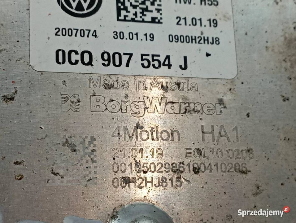 MODUŁ 0CQ907554J NAPĘDU HALDEX Skoda Superb III świętokrzyskie sprzedam