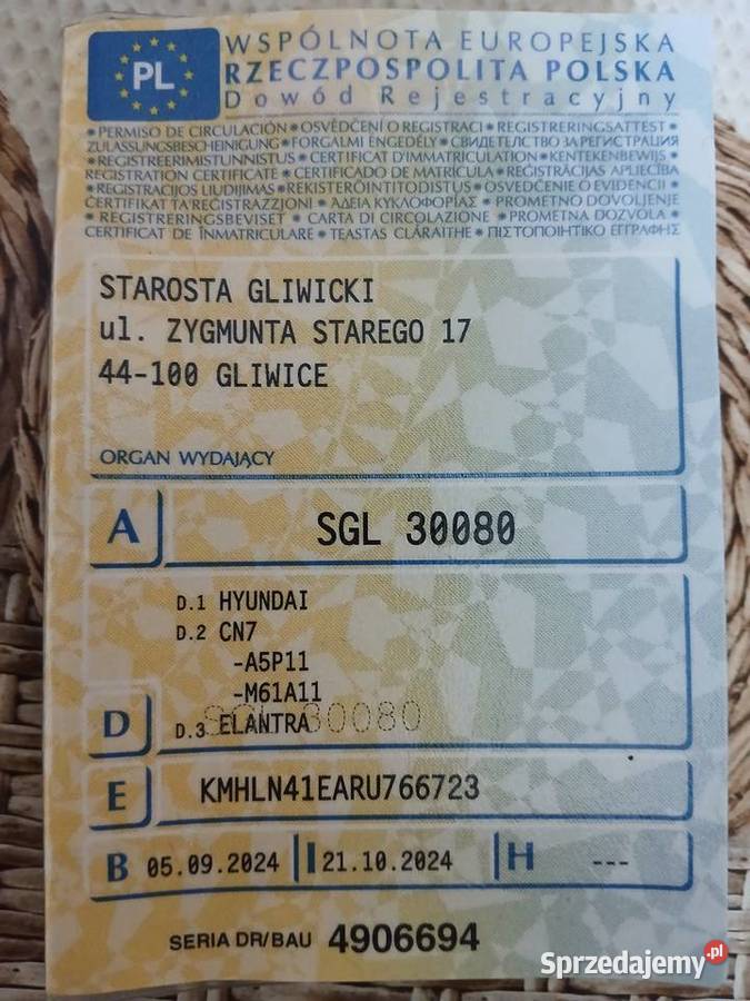 Hyundai Elantra 2024 Bojszów sprzedam